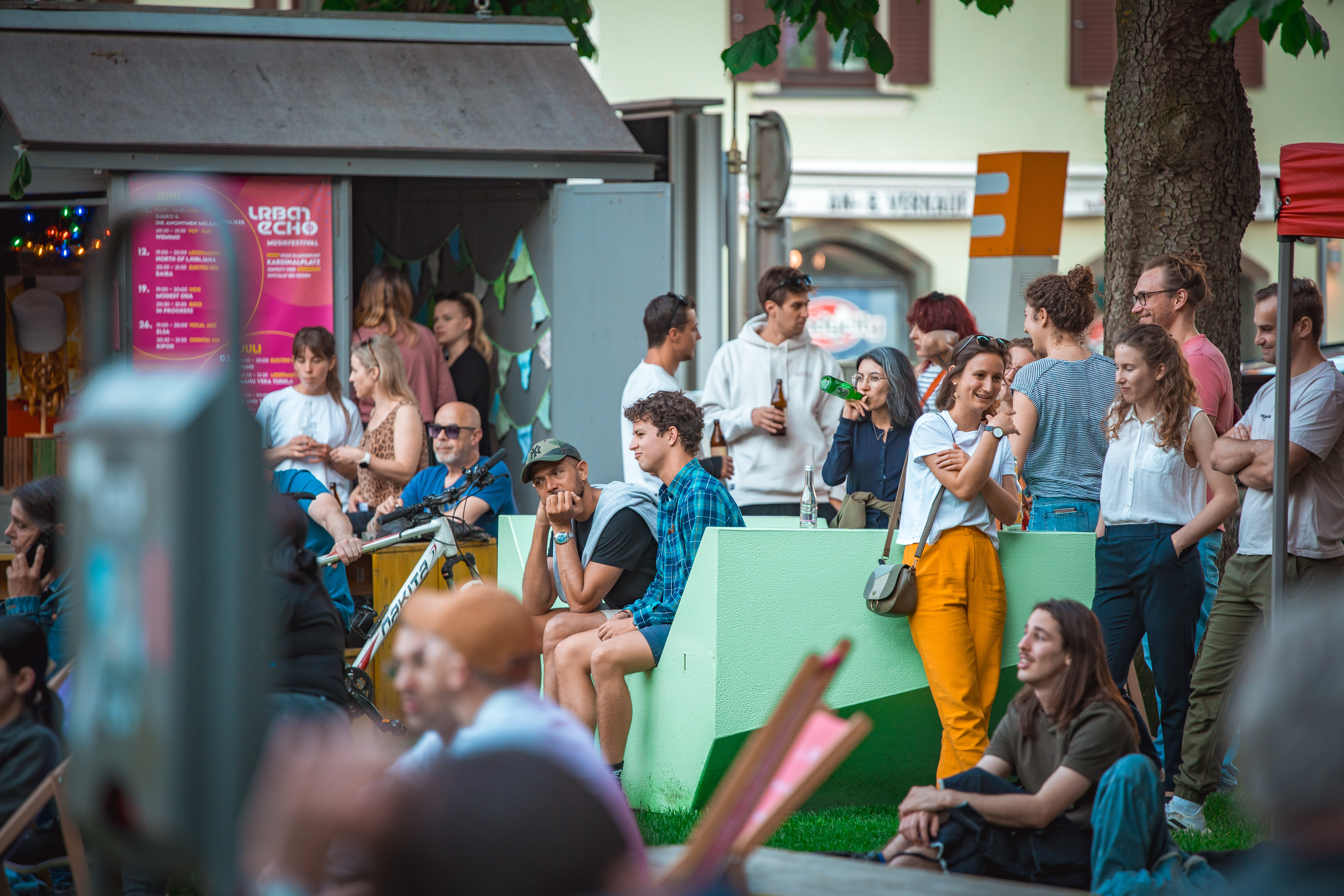 Chill-Out Zone am Kardinalplatz im Juni und Juli bei Urban Echo