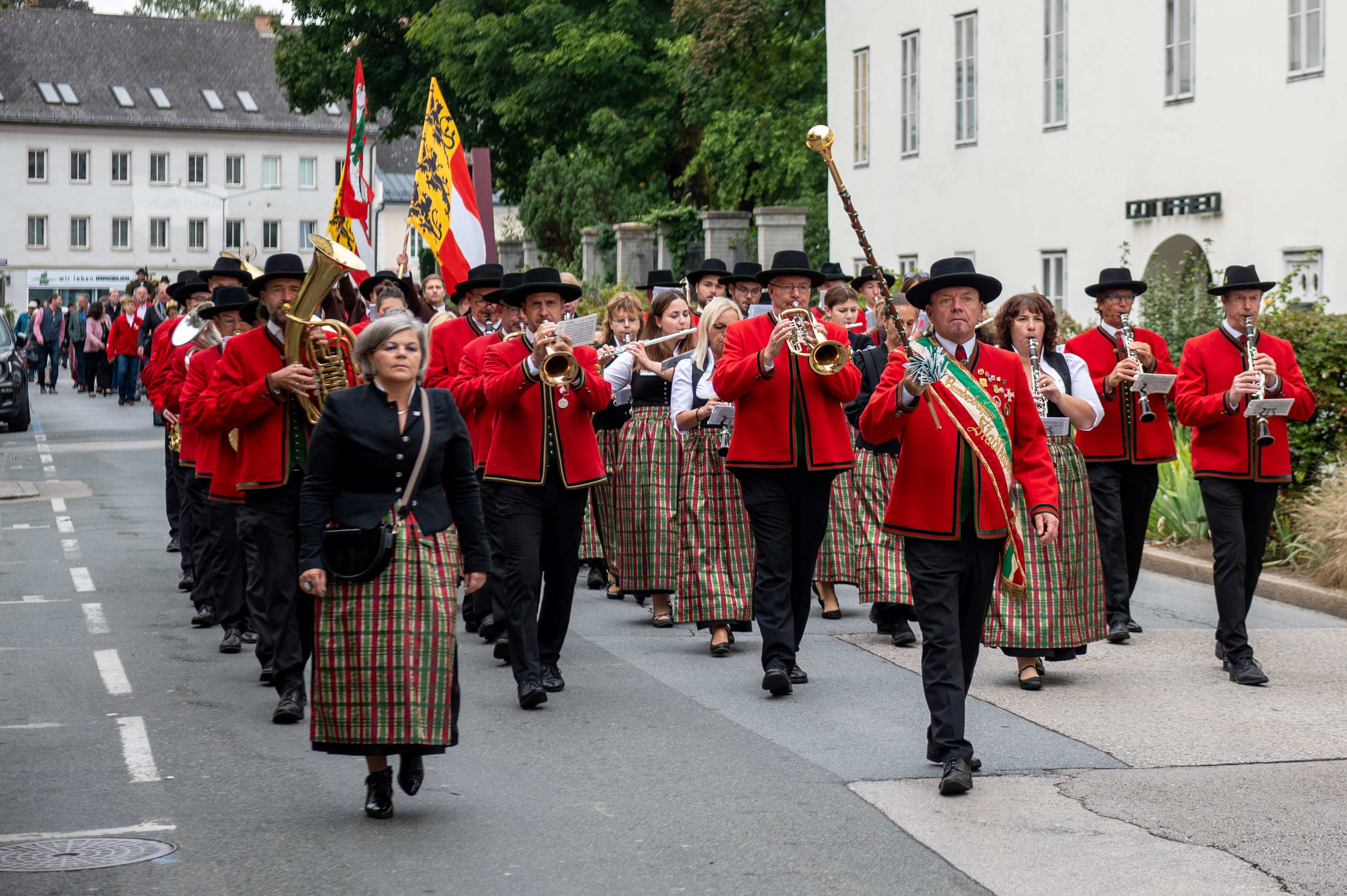 Umzug der Stadtkapelle Klagenfurt anlässlich des Erntedanks